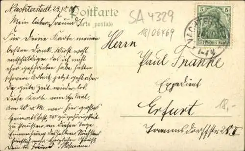 Ak Nachterstedt Seeland Sachsen Anhalt, Herbing Saal