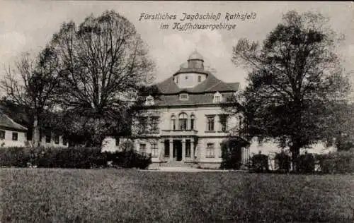 Ak Bad Frankenhausen Kyffhäuser, Fürstliches Jagdschloss Rathsfeld