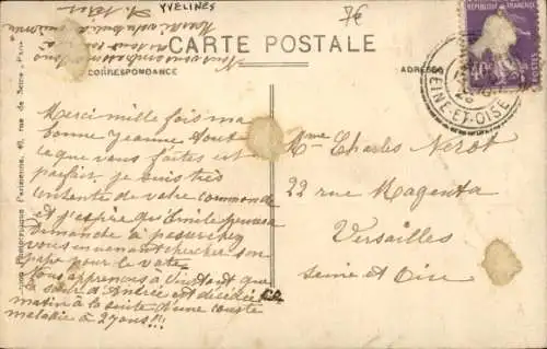 Ak Thiverval Grignon Yvelines, Schloss