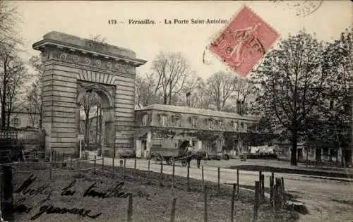 Ak Versailles Yvelines, Porte Saint Antoine