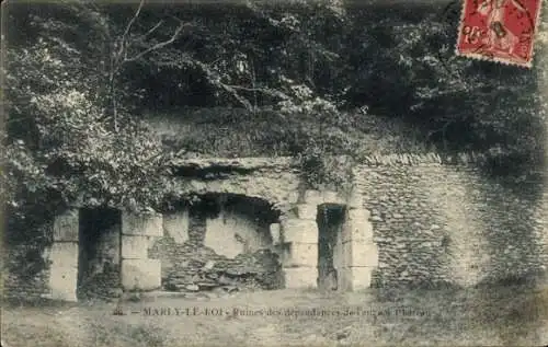 Ak Marly le Roi Yvelines, Ruines des depandances de l'ancien Chateau