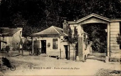 Ak Marly le Roi Yvelines, Porte d'entree du Parc