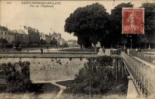 Ak Saint Germain en Laye en Ivelines, Blick auf die Esplanade