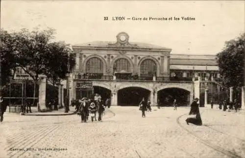 Ak Lyon Rhône, Bahnhof Perrache