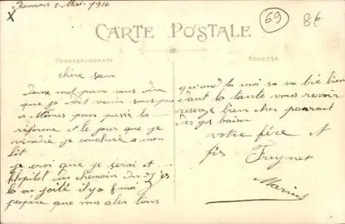 Ak Lyon Rhône, Bahnhof Perrache