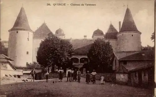 Ak Quincié Rhône, Chateau de Verennes