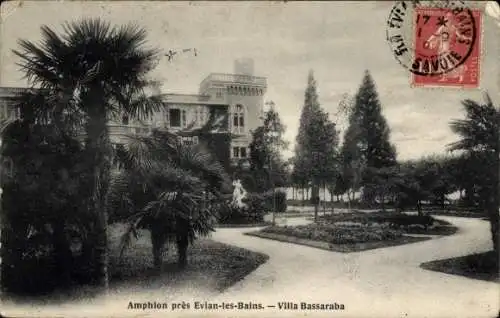 Ak Évian les Bains Haute Savoie, Villa Bassaraba