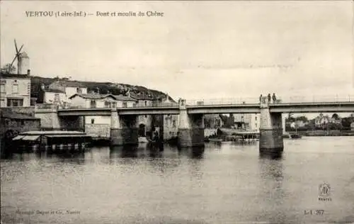 Ak Vertou Loire Atlantique, Pont et moulin du Chene