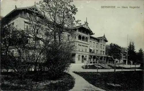 Ak Gernrode Quedlinburg im Harz, Haus Hagental