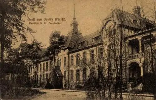 Ak Beelitz in der Mark, Heilstätte, Pavillon A II, Frontseite