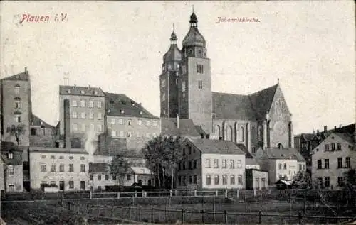 Ak Plauen im Vogtland, Johanniskirche