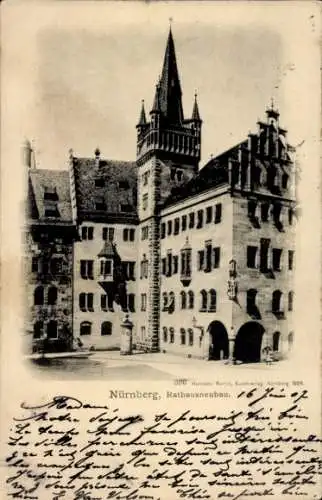 Ak Nürnberg in Mittelfranken, Rathausneubau