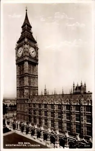 Ak City of Westminster, London, England, Big Ben