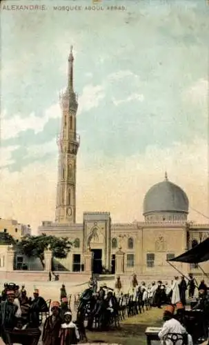 Ak Alexandria Ägypten, Moschee Aboul Abbas