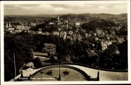 Ak Bielefeld in Nordrhein Westfalen, Teilansicht, Blick vom Johannisberg