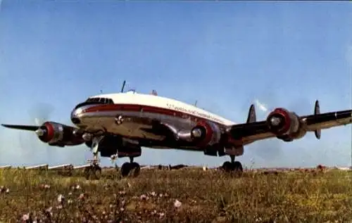 Ak Algerisches Passagierflugzeug, Lockheed Constellation, Cie Air Algerie