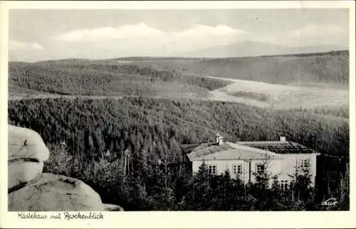 Ak Bad Harzburg am Harz, Kästehaus, Brockenblick