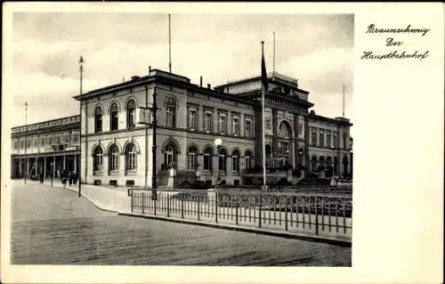 Ak Braunschweig in Niedersachsen, Hauptbahnhof