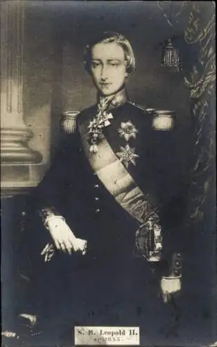 Künstler Ak Leopold II., König von Belgien im Jahre 1853