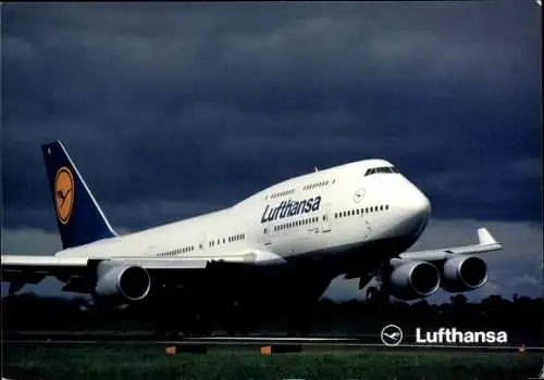 Ak Passagierflugzeug Lufthansa Boeing 747-400