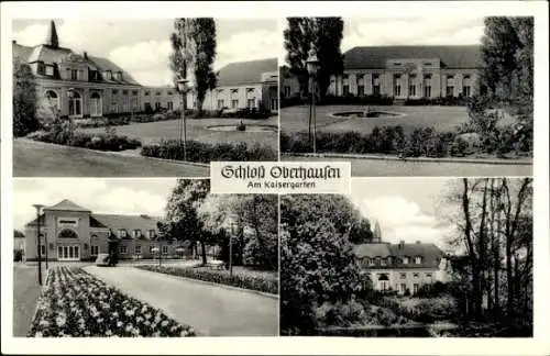 Ak Oberhausen im Ruhrgebiet, Schloss Oberhausen, Am Kaisergarten