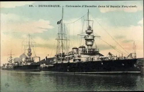 Ak Französische Kriegsschiffe, Französische Marine