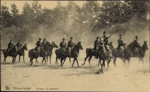 AK Belgische Armee, Kavalleriezug