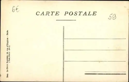 Ak Loos Nord, Die Heldin von Loos, Emilienne Moreau, kleine Pariserin