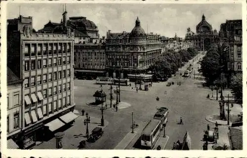 Ak Antwerpen Antwerpen Flandern, Avenue de Keyser, Hauptbahnhof