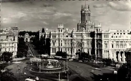 Ak Madrid Spanien, Plaza de la Cibeles