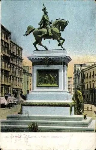 Ak Napoli Neapel Campania, Monument Vittorio Emanuele