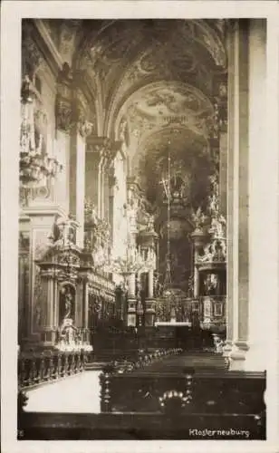 Foto Ak Klosterneuburg in Niederösterreich, Innenansicht der Kirche