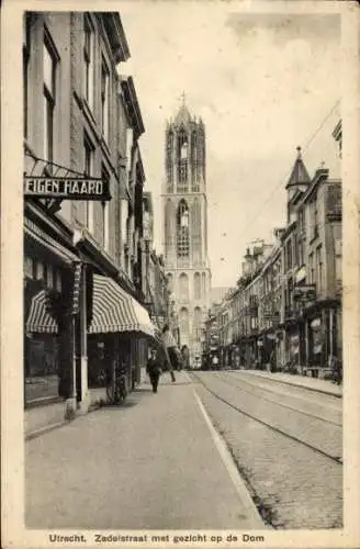 Ak Utrecht Niederlande, Zadelstraat, Dom