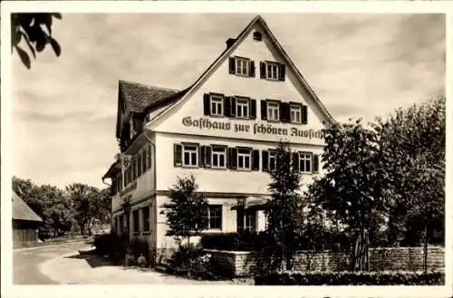 Ak Lutzenberg Althütte in Württemberg, Gasthaus u. Pension Schöne Aussicht