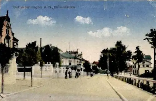 Ak Schwenningen am Neckar, Bismarckstraße