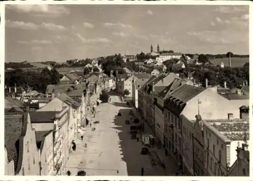 Foto Ak Vilsbiburg in Niederbayern, Teilansicht, Straßenpartie