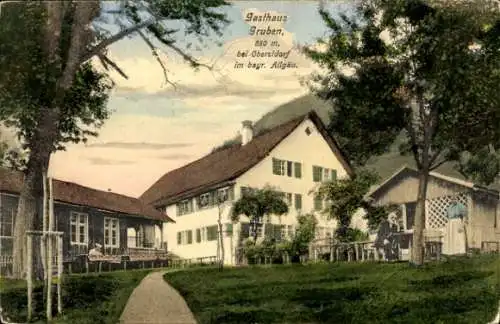 Ak Gruben Oberstdorf im Oberallgäu, Gasthaus Gruben