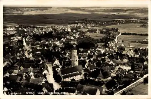 Ak Langenau in Württemberg, Fliegeraufnahme