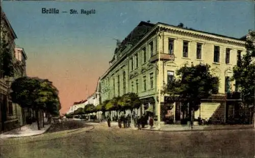 Ak Brăila Rumänien, Str. Regala