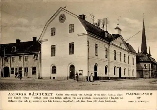 Ak Arboga Schweden, Rathaus