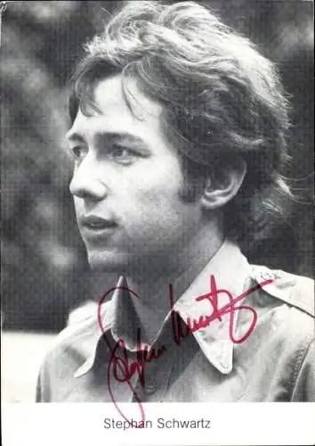 Ak Schauspieler Stephan Schwartz, Portrait, Autogramm