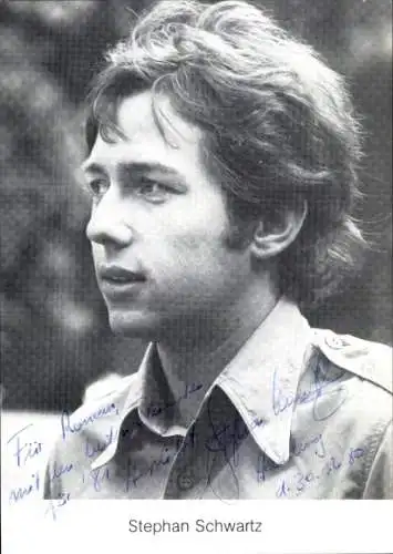 Ak Schauspieler Stephan Schwartz, Portrait, Autogramm