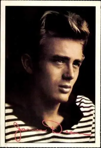 Ak Schauspieler James Dean, Portrait, Autogramm