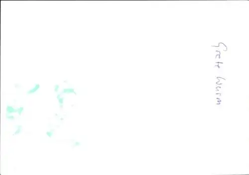 Ak Schauspielerin Grete Wurm, Portrait, Autogramm