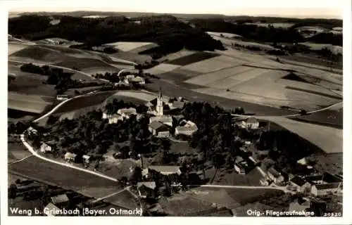 Ak Weng Bad Griesbach im Rottal Niederbayern, Fliegeraufnahme