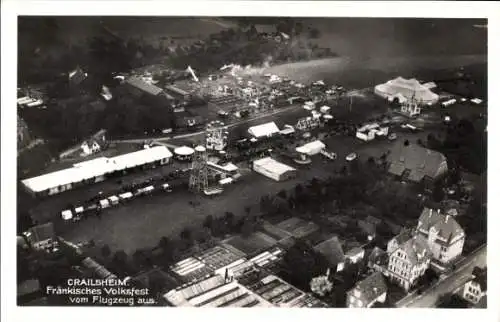 Ak Crailsheim in Württemberg, Fliegeraufnahme, Fränkisches Volksfest