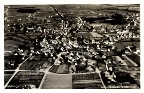 Ak Schlangen in Lippe Teutoburger Wald, Fliegeraufnahme