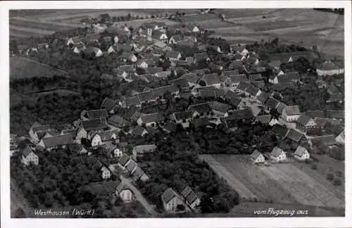 Ak Westhausen in Württemberg, Fliegeraufnahme