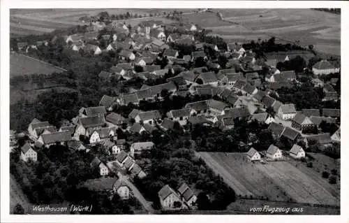 Ak Westhausen in Württemberg, Fliegeraufnahme