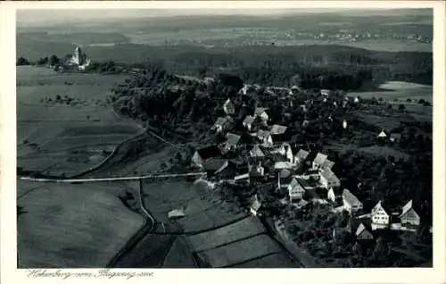 Ak Rosenberg in Württemberg, Hohenberg, Fliegeraufnahme